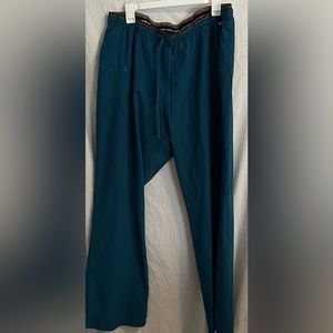 Teal Heartsoul scrub pants